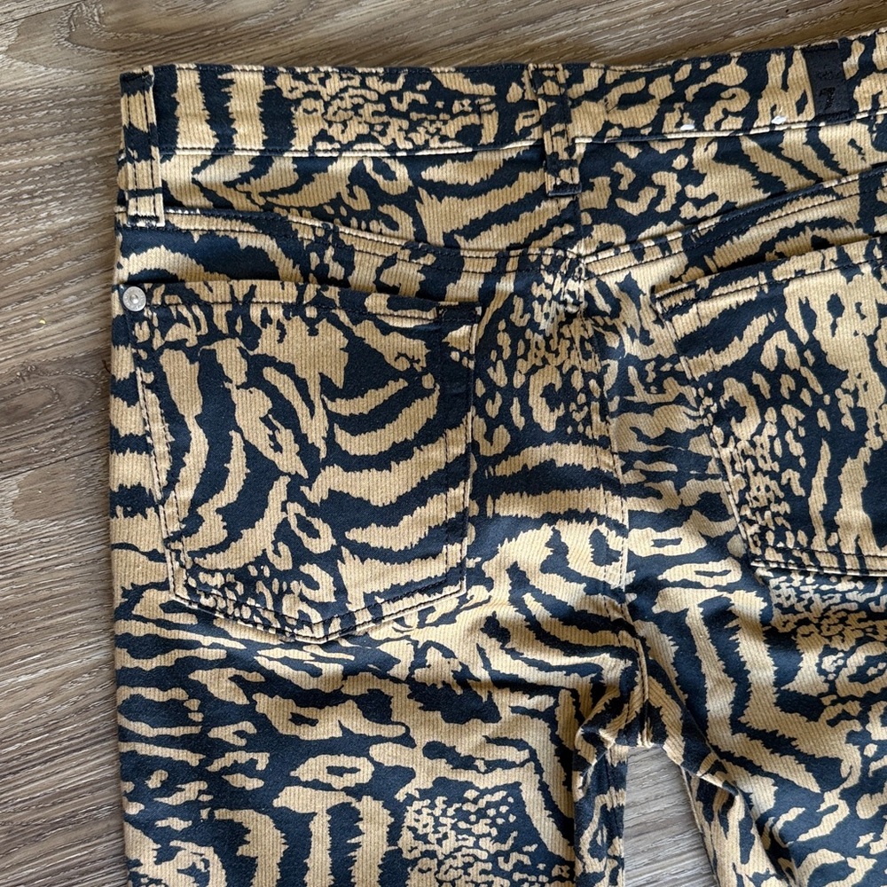7 For All Mankind Leopard Print Ankle Skinny Jeans Size: 28 - Picture 8 of 8